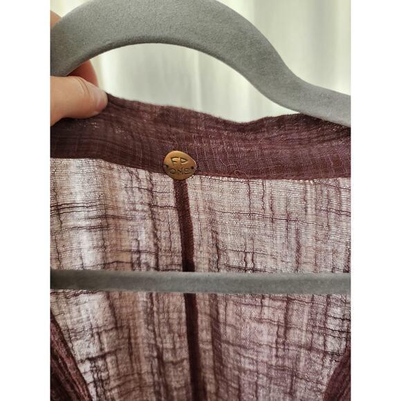 Free People kimono boho Rosebud Guaze Cotton Festival Hippie Grunge Peasant OS - Picture 4 of 12